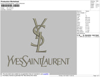 YSL V2 Embroidery