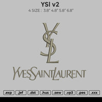 YSL V2 Embroidery
