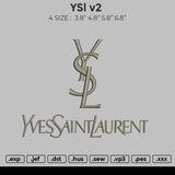 YSL V2 Embroidery