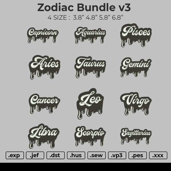 Zodiac Bundle v3 Embroidery